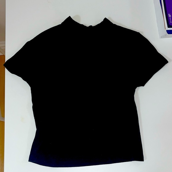 SHEIN black mock neck top S - Picture 1 of 1